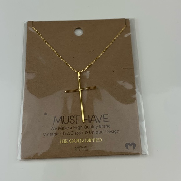 18K GOLD DIPPED. 17 inch chain - Picture 4 of 5